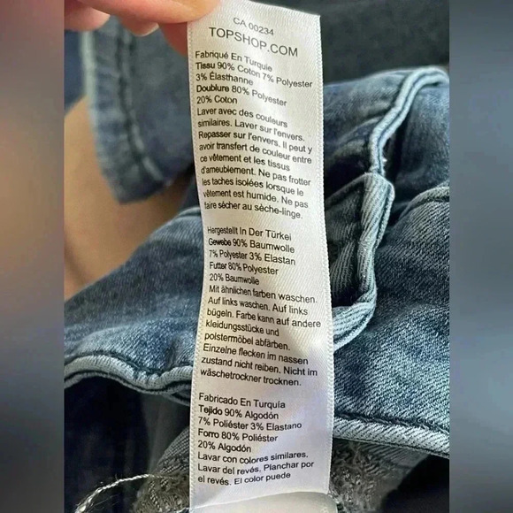 Topshop Three  High Waisted Flare Bell Bottom Stretch Jeans - Picture 11 of 14